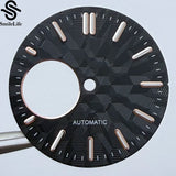 NH38 dial 28.5mm Texture Watch Dial Green Luminous Modification Watch Accessories  Watch Faces for NH38 Movement
