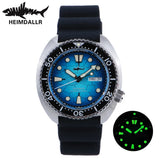 Sea Turtle Watch Heimdallr NH36 Automatic Abalone Luminous Orange Gradient Dial Sapphire  20Bar Captain Willard