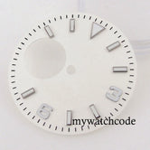 Fit NH38 NH38A Automatic Movement 29mm Blue/Green/White/Orange/Black Watch Hollow Dial Green Luminous Marks Watch Spare Parts