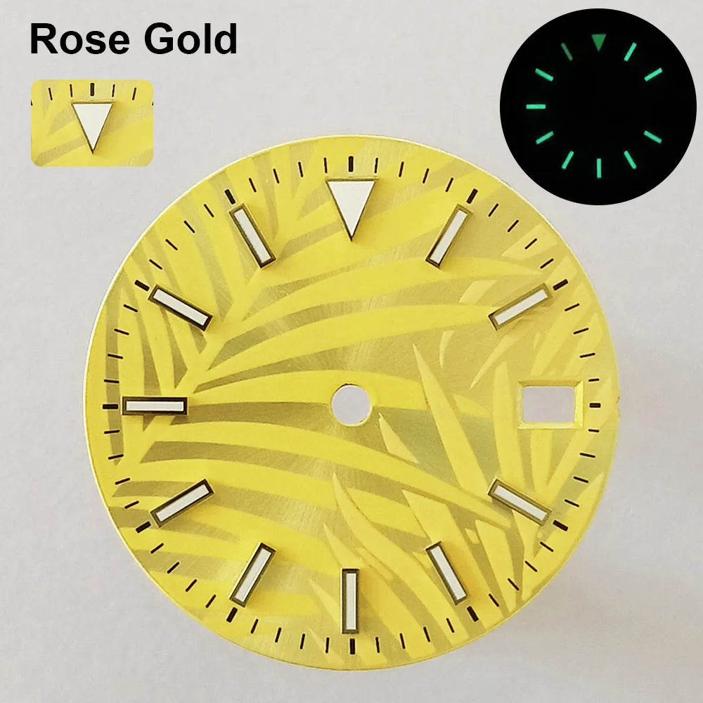 151 type of dials Submariner 28.5mm dial with calendar window suitable for NH35 movement luminous dial can support DIY dial customization name/logo