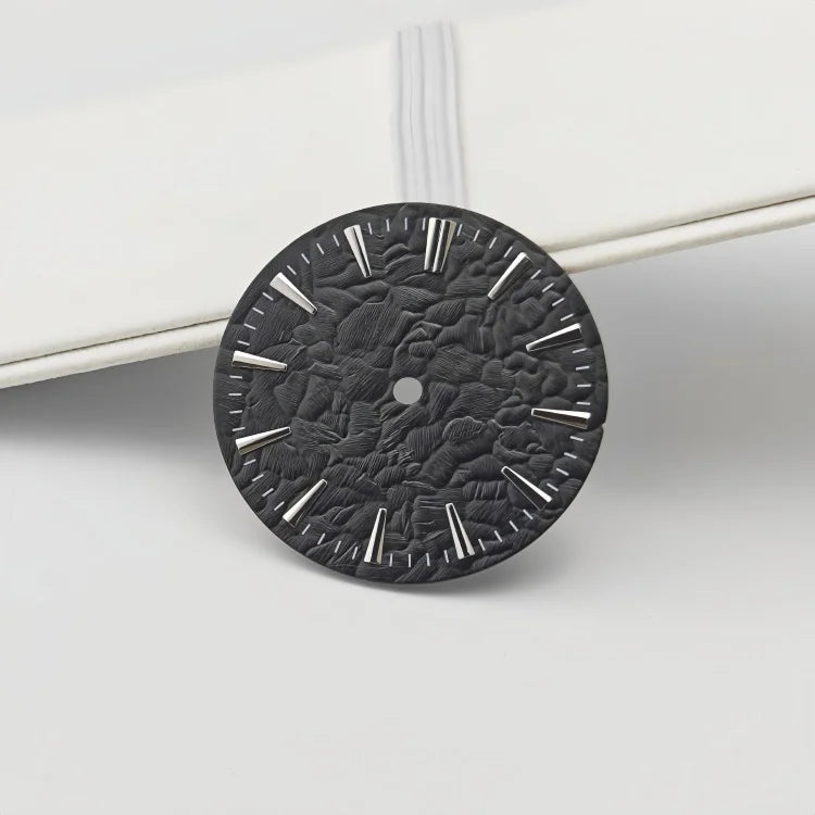 28.5mm NH35 Watch Dial Stone Grain NH36 Surface Diving Watch Using Modified Mechanical Watch Face Exquisite Dials