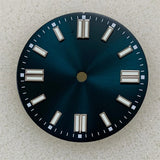28.5MM sunburst watch Dial Green Luminous Watch Dial for NH35/ETA2836 2824/Pt5000/ 8215/Mingzhu 2813 Movement Watch Modification Accessories