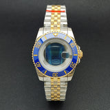 34MM NH05 Watch Case bezel insert ring sapphire glass stainless steel screw in crown women's watch case, suitable for NH05 NH06 movement