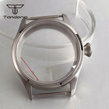 ETA6498 Watch case ST3621 42mm Manual Winding Pilot+37mm Dial Set Sapphire Transparent Back 5ATM