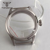 ETA6498 Watch case ST3621 42mm Manual Winding Pilot+37mm Dial Set Sapphire Transparent Back 5ATM