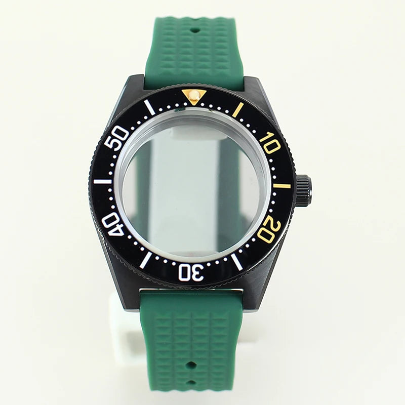 40mm Diver Case Stainless Steel Sapphire For Mod SPB149J1 NH34 NH35 NH36 NH70 4R36 Movement RubberStrap