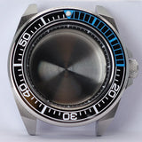43.8mm Modified Samurai Watch Case Sapphire  For NH35 NH36 NH38 4R36 Movements 100M Waterproof