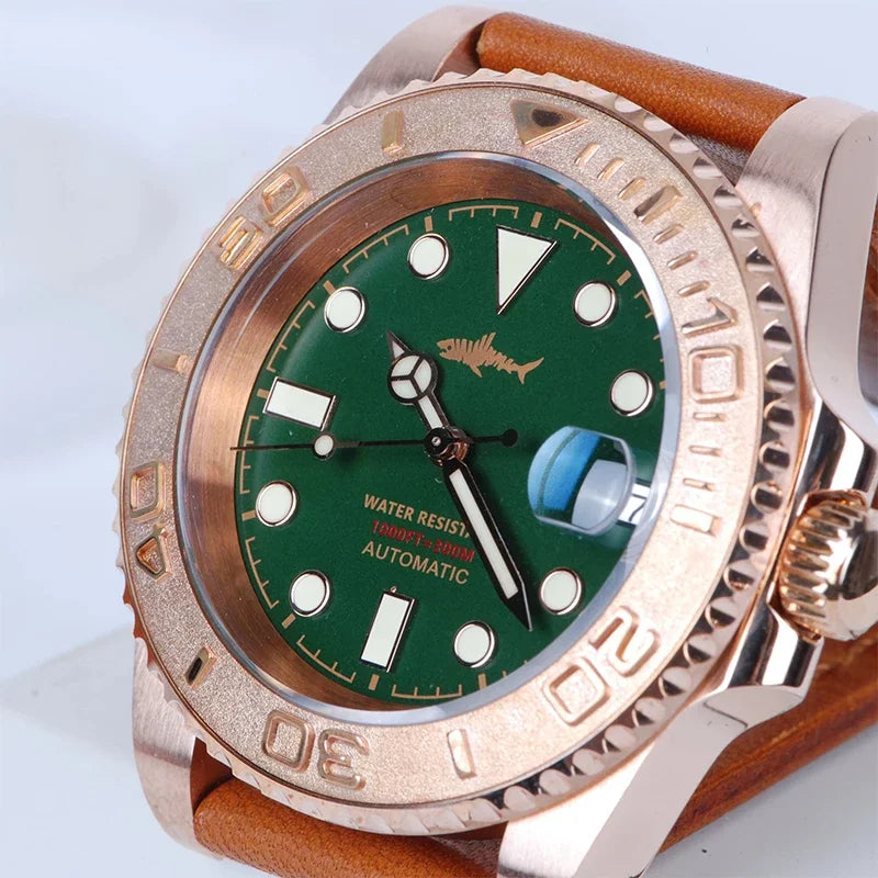 HEIMDALLR Bronze Diver Watch HMCR21 NH36 Automatic Sapphire BGW-9 Lume 44MM Yachmaster 30Bar