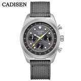 40mm CADISEN Titanium TI-7 MULTISYNC Chronograph VK63  AR Sapphire Luxury Quartz Watch For Man