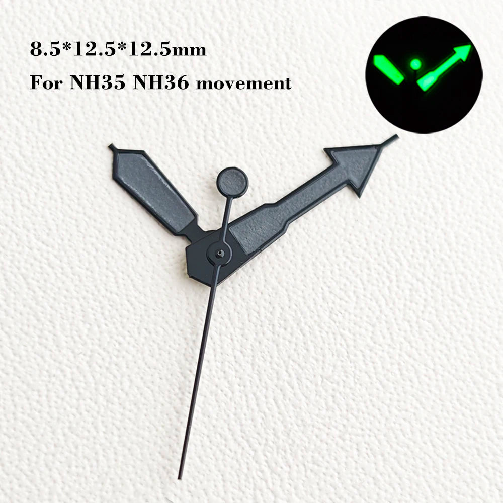 28.5mm SKX007 watch dial NH34 NH35 NH36 automatic SRP Green Luminous Custom logo