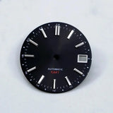 Premium Watch Dial Sunburst Dial 28.5mm No Lume Gold IndexNH35 NH34 GMT Movement Custom Logo Text Modification Watch