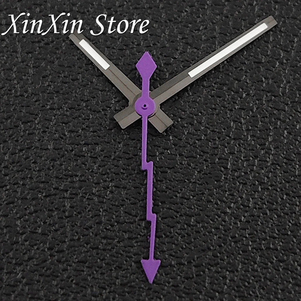 Black NH35 28.5mm Watch Dial Who Cares  With Lightning Second Hands For NH35 4R35 Movement Who Cares Lt's Already Late Replace Watch Dial