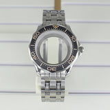 41mm Seamaster Watch Case 316 Stainless Steel 100M Waterproof for NH35 NH36 NH38 Movements 31mm Dial Watch Accessories