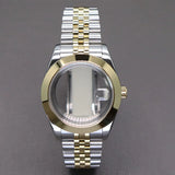 Explorer Watch Case 36mm/39mm Silver Rose Gold yellow Gold Two tone Sapphire 316L stainless Steel For Nh35 Nh36 NH34 NH38 Nh70 Miyota 8215 8285Movement