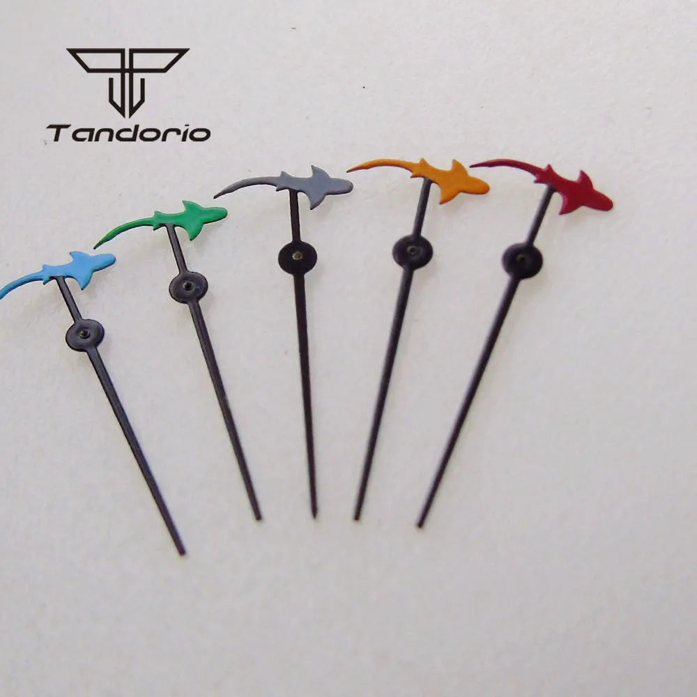 12.5mm Shark Watch Hands Accessories Wristwatch Second Pointers Replacement Spare Parts Fit NH34 NH35 NH36 NH38 Automatic Movement