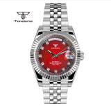 Tandorio Day Date Watch TD139 Seiko NH36 39mm / 36mm Sunburst Sapphire 10Bar