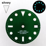 151 type of dials Submariner 28.5mm dial with calendar window suitable for NH35 movement luminous dial can support DIY dial customization name/logo