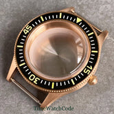 Fifty FATHOMS Real Bronze Watch Case Fit NH34 NH35 NH36 NH38 NH70 NH72 ETA2824 PT5000 SW200 Bow Sapphire Glass 20BAR Sandblast 40mm