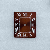 Women Tank Watch Case Roman Markers 27*35mm No Logo For Seiko VJ24 Quartz Movement Mod Parts