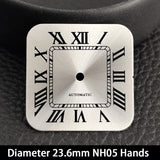 33mm Santos Watch Case For Women Small Size NH05 AUTOMATIC Stainless Steel Square Sapphire 5Bar
