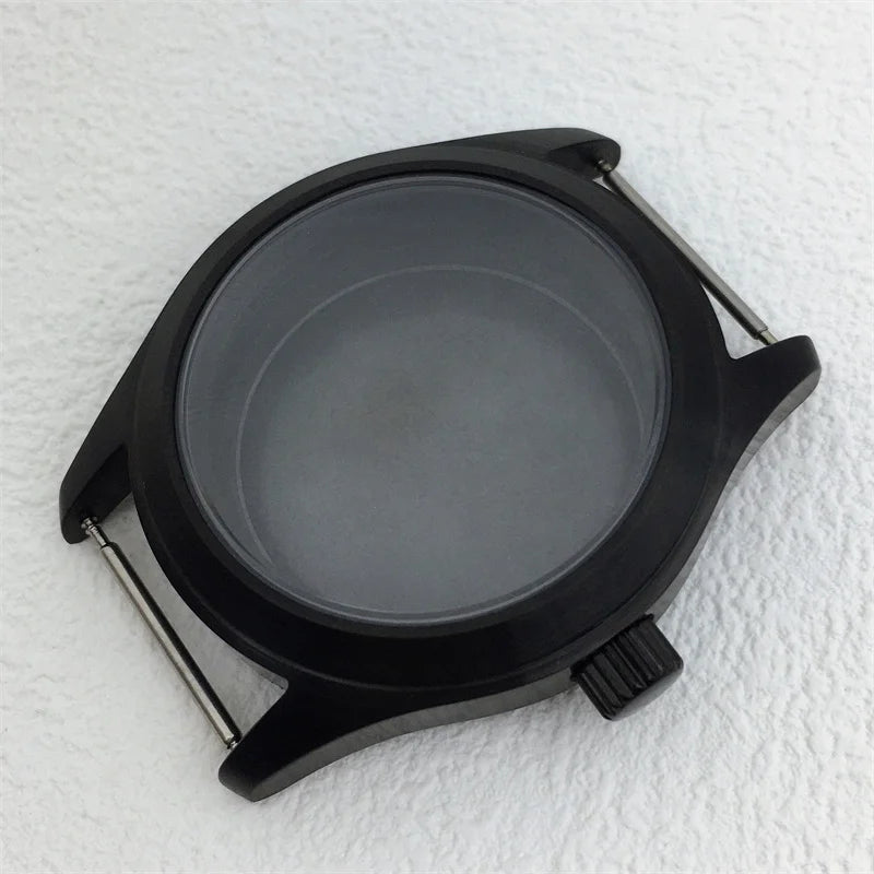 Miyota 9015 watch case 36mm 39mm explorer Mod Brushed Dome Sapphire Glass Fit NH35 NH36 ETA2824 PT5000 Miyota9015 10bar