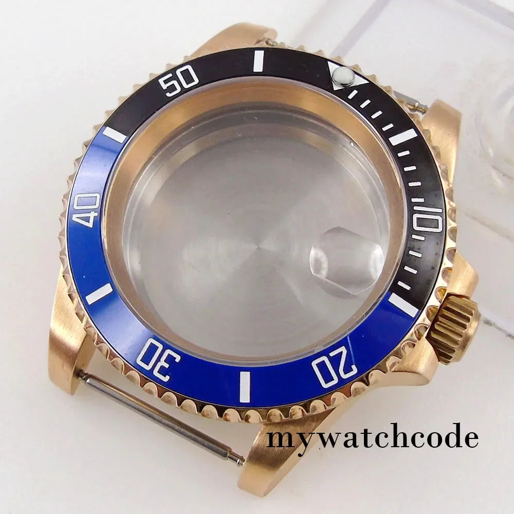 40mm CUSN8 Bronze Case 200M Waterproof Dive SUB Water Ghost Watch Case for NH34 NH35 NH36 NH38 NH39 NH70 NH72 ETA2824 PT5000 Bronze Insert