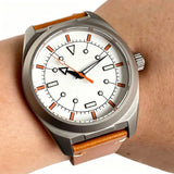 40mm Titanium Pilot Watch Tandorio TD701 Automatic MIYOTA 8215 PT5000 Luminous Sapphire Glass 10ATM