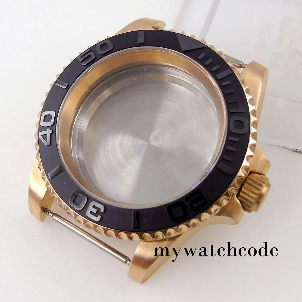 40mm CUSN8 Bronze Case 200M Waterproof Dive SUB Water Ghost Watch Case for NH34 NH35 NH36 NH38 NH39 NH70 NH72 ETA2824 PT5000 Bronze Insert