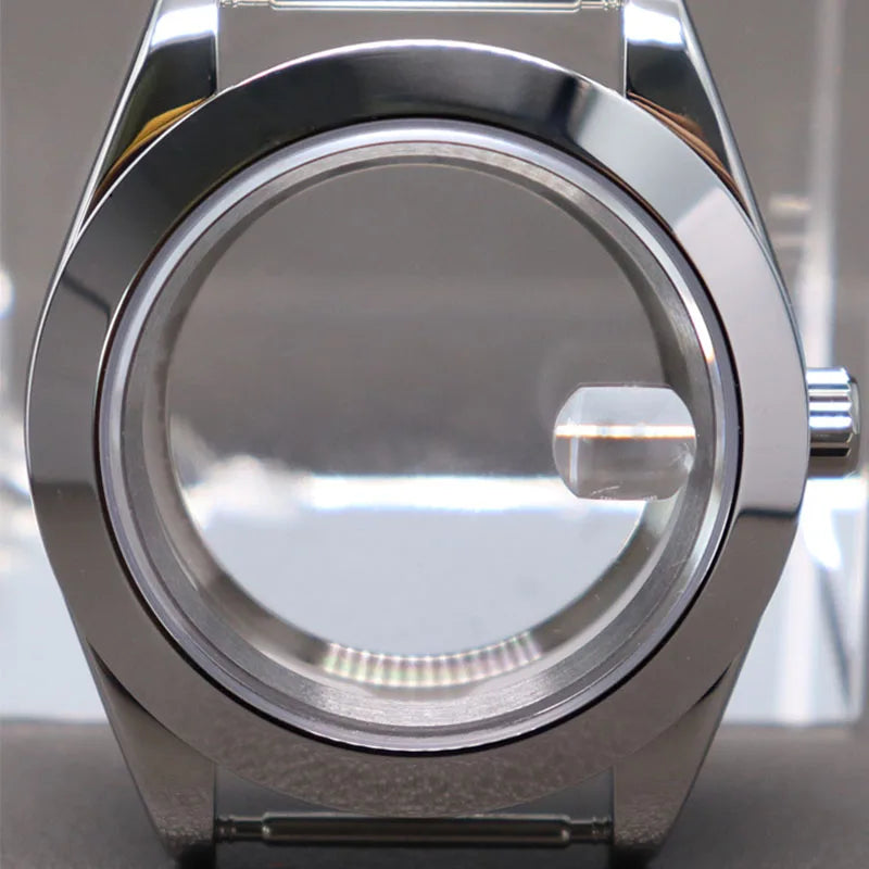 Explorer Watch Case 36mm/39mm Silver Rose Gold yellow Gold Two tone Sapphire 316L stainless Steel For Nh35 Nh36 NH34 NH38 Nh70 Miyota 8215 8285Movement