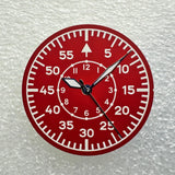 28.5mm pilot Dial Green Luminescence Suitable for NH35/NH36 Movement Installation, Pilot Mechanical Watch Modification Accessories