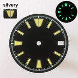 151 type of dials Submariner 28.5mm dial with calendar window suitable for NH35 movement luminous dial can support DIY dial customization name/logo