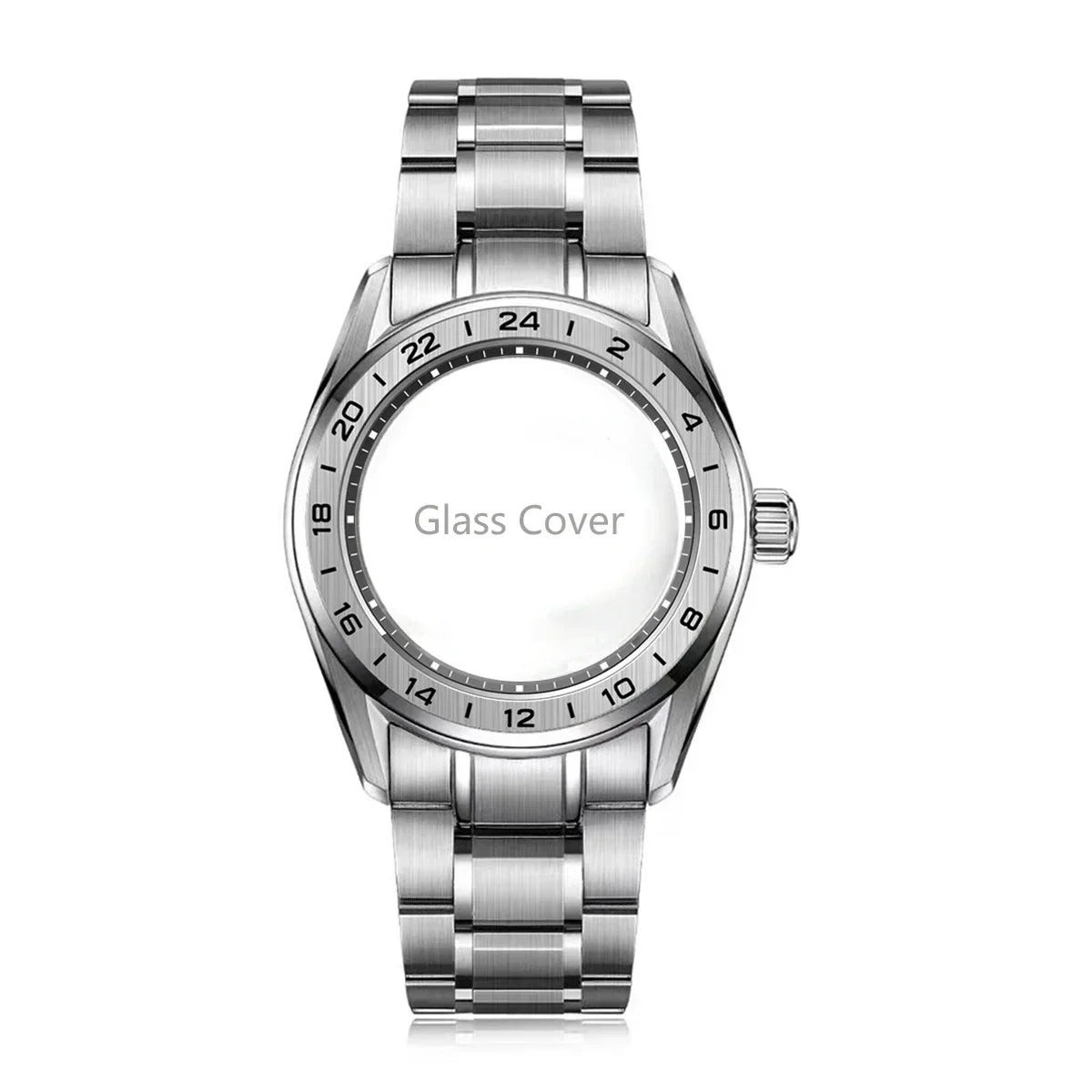 Premium 40mm GS GMT Case Sapphire AR High Quality Tape NH35 GMT NH34 Movement Automatic Mechanical Luxury Men's Watch 33.5MM Dial