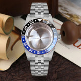 38mm Diver Watch Case GMT Case Stainless Steel Brushed 200M  Fit NH34 GMT NH35 Domed Sapphire Glass Alloy Insert 120 Click Bezel