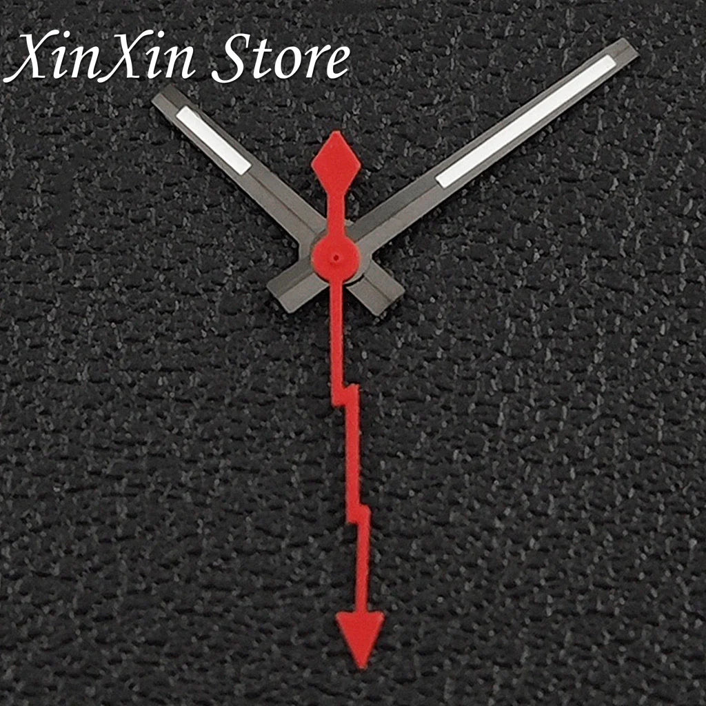 Black NH35 28.5mm Watch Dial Who Cares  With Lightning Second Hands For NH35 4R35 Movement Who Cares Lt's Already Late Replace Watch Dial