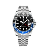 40mm RONDA 515 Quartz GMT Watch Corgeut 100M Water Resistant Luminous Sapphire