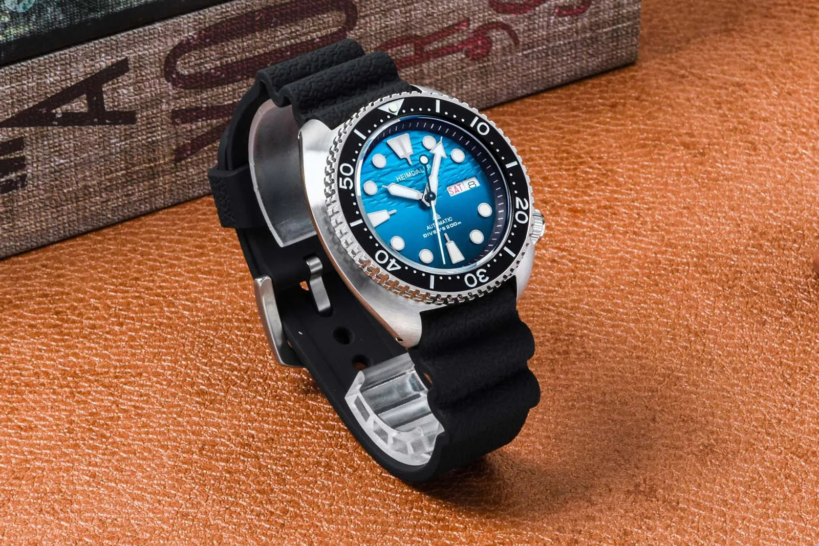 Heimdallr Turtle Diver 45mm  NH35 Ceramic Bezel Sapphire BGW-9 Luminous Waterproof 200m Automatic Mechanical Watches