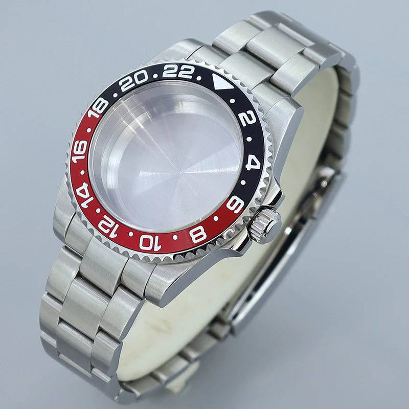 40MM Submariner watch case Eta2824 Sw200 PT5000 Sloping Bezel Sapphire GMT Yacht Master