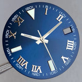 Wimbledon Style Roman Numeral Sunburst Dial 29mm Watch Dial Face For NH35 NH36 NH38 Movement Watch Replacement Part