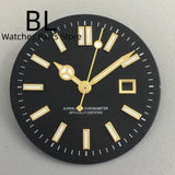 24.5MM Dial for women's watch Sunburst NH05 Watch Dial Gold Rose Sticks Number Women's Mechanical Watch Modified Parts Fit 31mm NH05 NH06 Watch