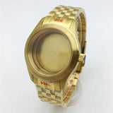 Miyota 9015 watch case 36mm 39mm explorer Mod Brushed Dome Sapphire Glass Fit NH35 NH36 ETA2824 PT5000 Miyota9015 10bar