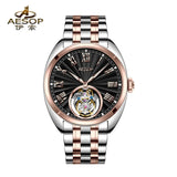42mm Flying Tourbillon Watch AESOP 7088G Skeleton 5ATM Waterproof Sapphire High Accuracy