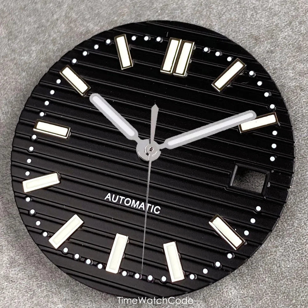 Nautilus Dial For NH35 movement NH36 NH38 NH70 NH71 NH72 29.2mm green Luminous Hands set