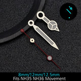 28.5mm blue lume NH35 NH34 Dial Single Calendar Submariner style with Hands Watches accessory