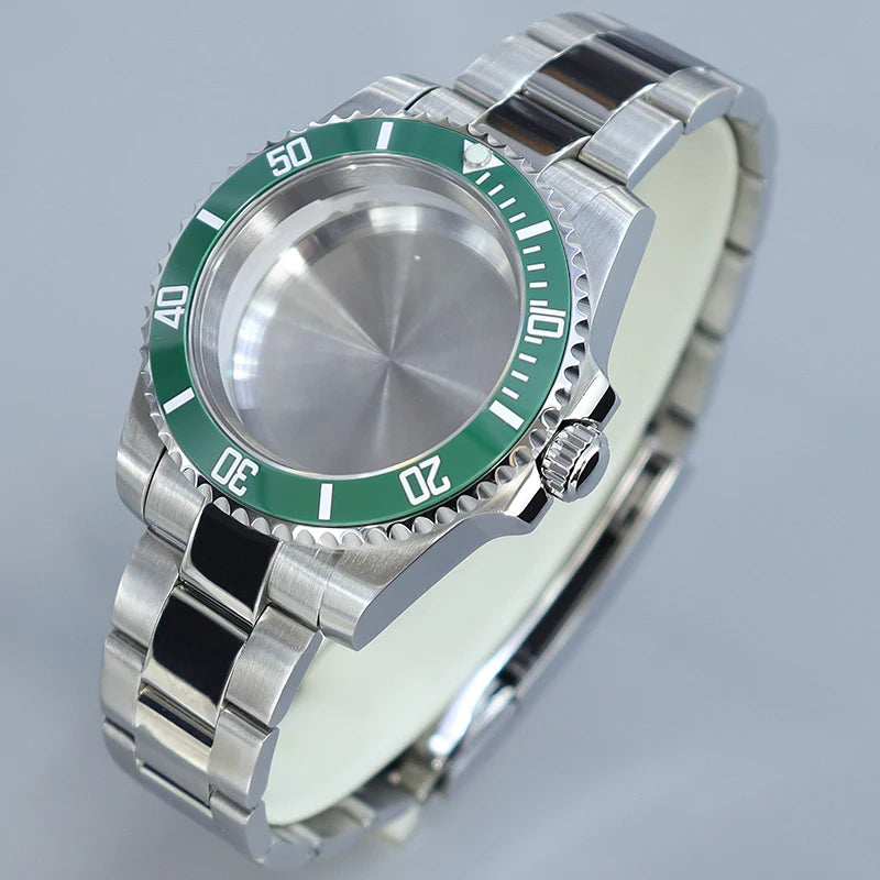 40MM Submariner watch case Eta2824 Sw200 PT5000 Sloping Bezel Sapphire GMT Yacht Master