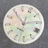 29mm MOP Dial Mother of Pearl watch Dial blue/black/red/white Hight Quality Fit TMI NH35 NH36A movement Green Luminous