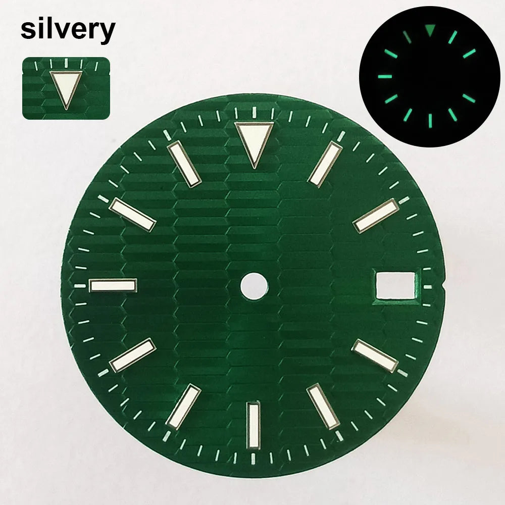 151 type of dials Submariner 28.5mm dial with calendar window suitable for NH35 movement luminous dial can support DIY dial customization name/logo