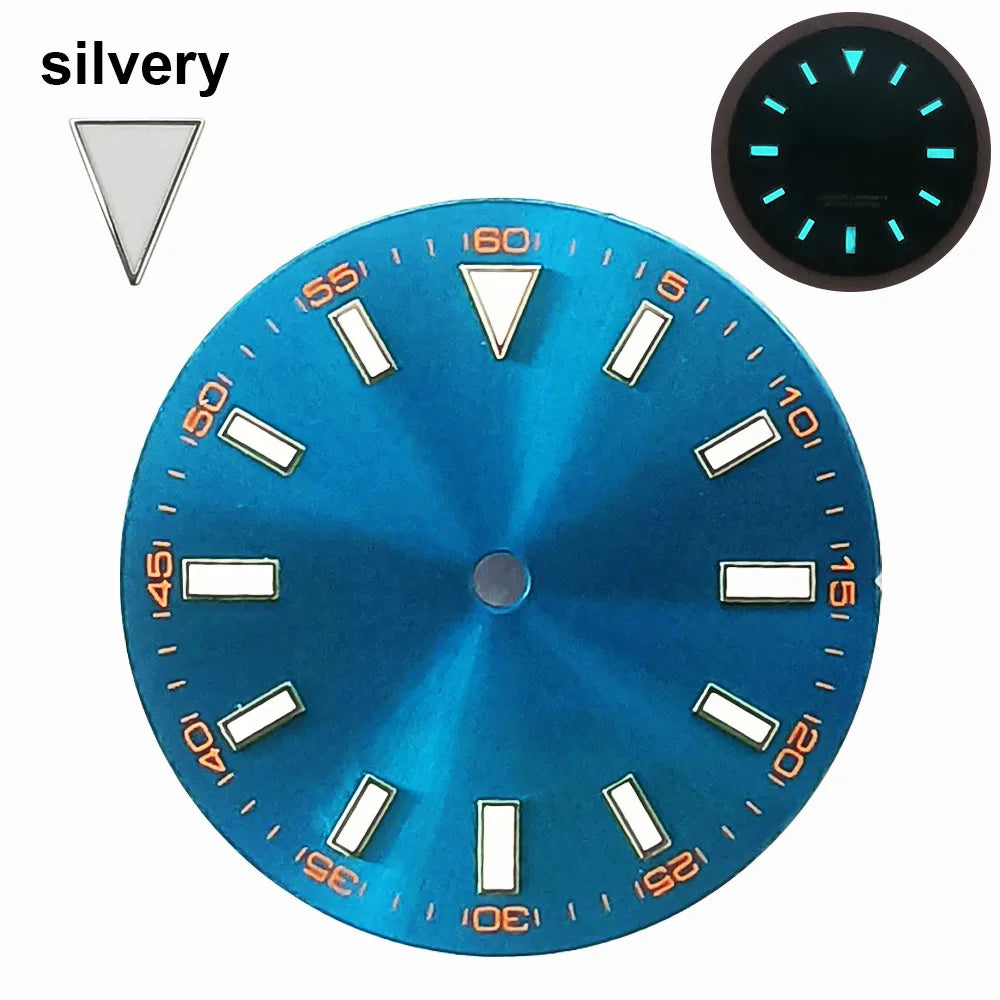 151 type of dials Submariner 28.5mm dial with calendar window suitable for NH35 movement luminous dial can support DIY dial customization name/logo