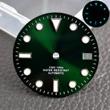 28.5mm blue lume NH35 NH34 Dial Single Calendar Submariner style with Hands Watches accessory