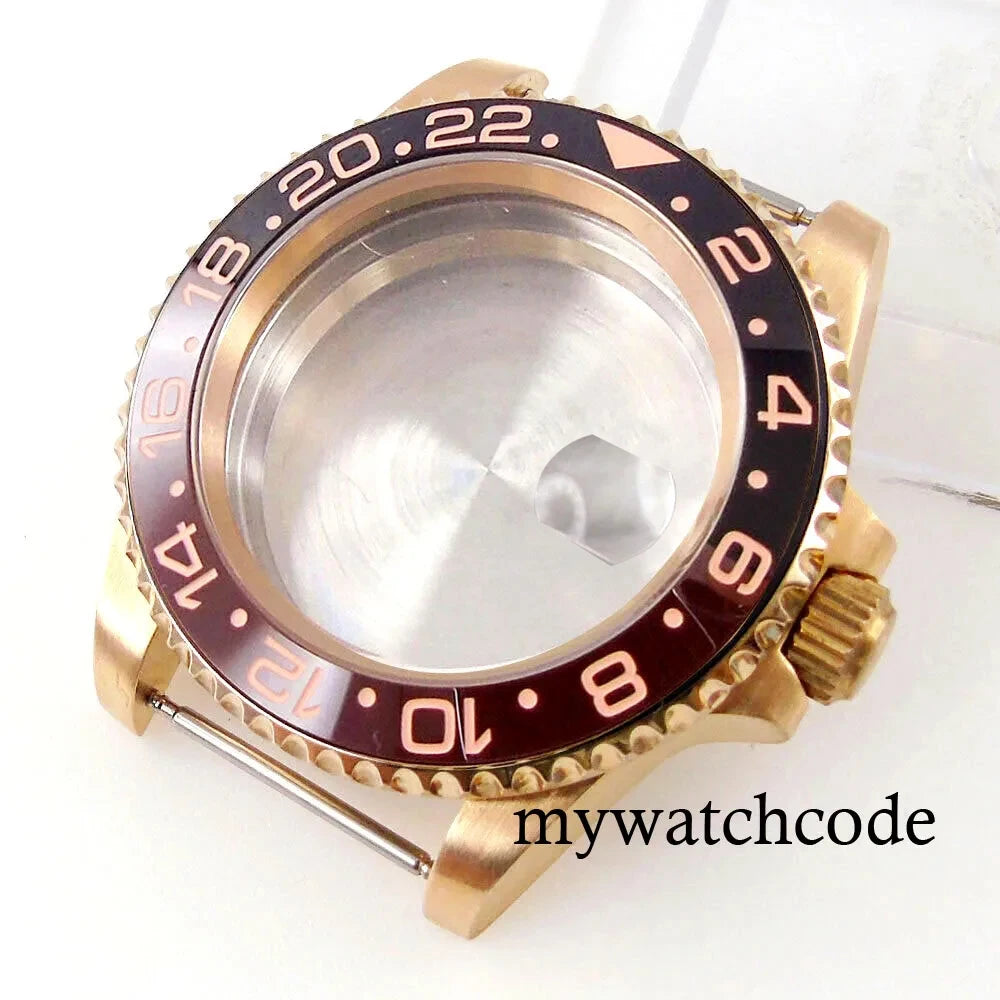 40mm CUSN8 Bronze Case 200M Waterproof Dive SUB Water Ghost Watch Case for NH34 NH35 NH36 NH38 NH39 NH70 NH72 ETA2824 PT5000 Bronze Insert