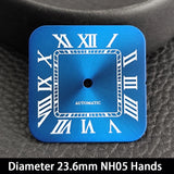 33mm Santos Watch Case For Women Small Size NH05 AUTOMATIC Stainless Steel Square Sapphire 5Bar